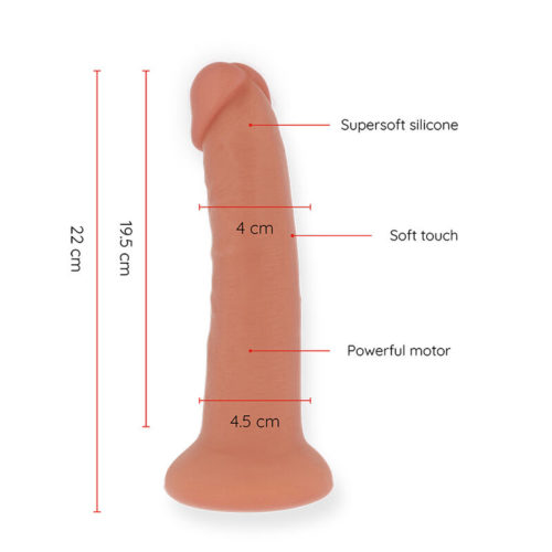 ONINDER - LARGE BOGOTÁ VIBRATOR DILDO 9 SPEEDS NATURAL 22 CM -O- 4.5 CM - FREE APP - Bild 4