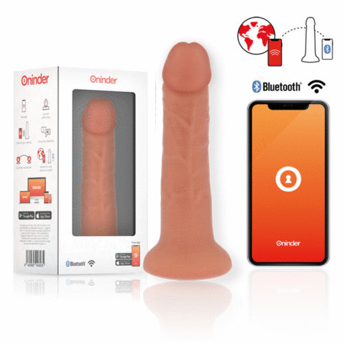 ONINDER - SMALL BOGOTÁ VIBRATOR DILDO 9 SPEEDS NATURAL 17.5 CM -O- 4 CM - FREE APP - Image 2