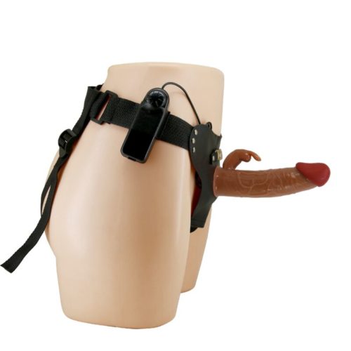 PRETTY LOVE - MARION HARNESS UNIVERSAL BRIEFS WITH VIBRATION DILDO 19 CM BROWN - Bild 3