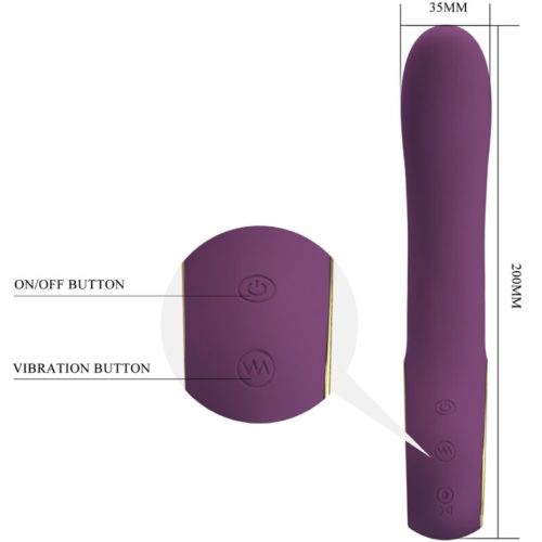 PRETTY LOVE - ETHAN RECHARGEABLE VIBRATOR LILA - Image 4