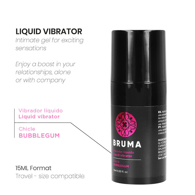 BRUMA - LIQUID VIBRATOR ULTRA SLIDING BUBBLEGUM 15 ML - Image 2