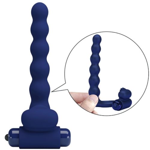 PRETTY LOVE - AJMAL VIBRATING RING WITH PLUG BLUE - Image 5