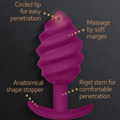 G-VIBE - GPLUG TWIST 2 PURPLE ANAL PLUG - Image 2