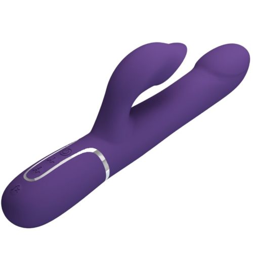 PRETTY LOVE - ZALIN RABBIT VIBRATOR PEARLS 4 IN 1 PURPLE - Bild 4