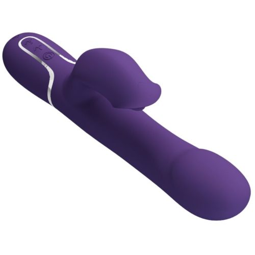 PRETTY LOVE - ZALIN RABBIT VIBRATOR PEARLS 4 IN 1 PURPLE - Bild 5