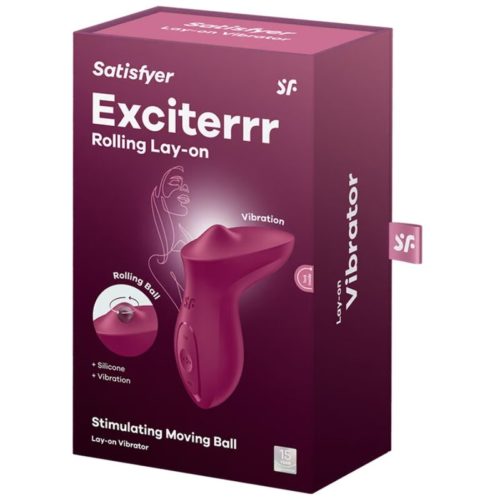 SATISFYER - EXCITERRR LAY-ON CLITORIS BERRY VIBRATOR - Image 5