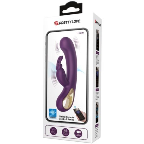 PRETTY LOVE - LIAM RABBIT VIBRATOR  G SPOT STIMULATOR PURPLE - Image 4