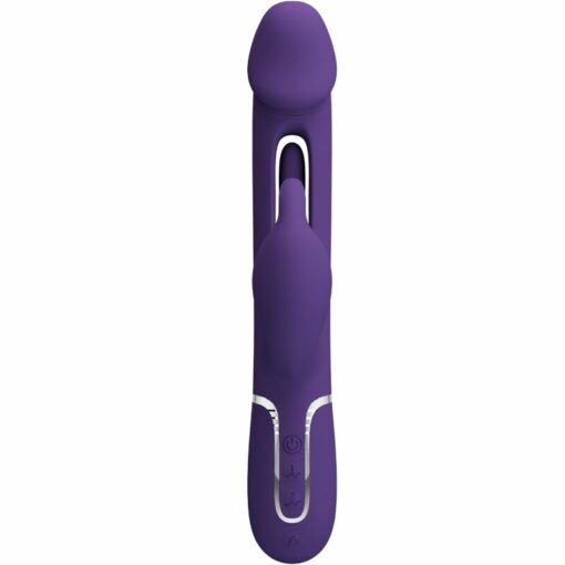 PRETTY LOVE - KAMPAS RABBIT 3 IN 1 MULTIFUNCTION VIBRATOR WITH TONGUE VIOLET - Image 3