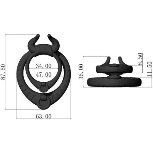ARMONY - BULL'S PASION RING BLACK - Bild 5