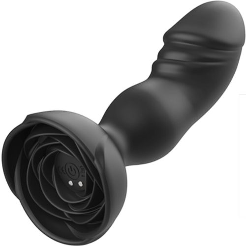 ARMONY - EXTREME A BLOOM ROSE VIBRATOR  ANAL PLUG REMOTE CONTROL BLACK