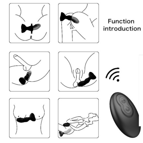 ARMONY - EXTREME A BLOOM ROSE VIBRATOR  ANAL PLUG REMOTE CONTROL BLACK - Image 5