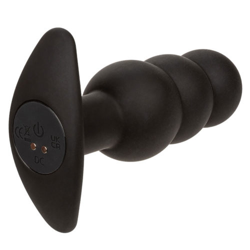 CALEXOTICS - ROCK BOTTOM BEADED ANAL PLUG 10 VIBRATIONS SILICONE BLACK - Bild 4