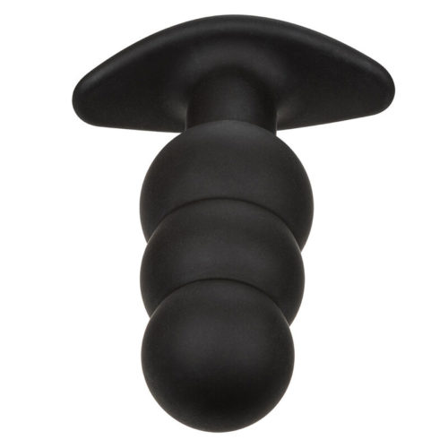 CALEXOTICS - ROCK BOTTOM BEADED ANAL PLUG 10 VIBRATIONS SILICONE BLACK - Bild 5