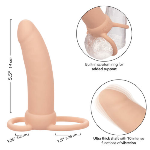 CALEXOTICS - MAXX THICK DUAL PENETRATOR 10 VIBRATIONS FLESH - Image 4