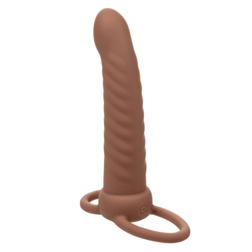 CALEXOTICS - MAXX RIBBED DUAL PENETRATOR 10 VIBRATIONS BROWN - Bild 4