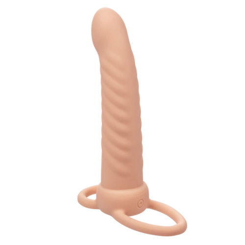 CALEXOTICS - MAXX RIBBED DUAL PENETRATOR 10 VIBRATIONS FLESH - Bild 4