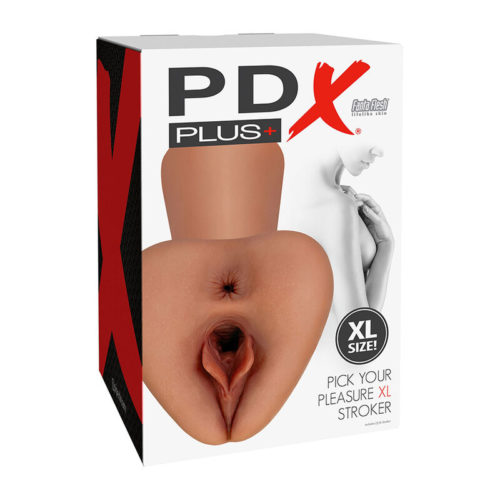 PDX PLUS - PICK YOUR PLEASURE XL REALISTIC STROKER BROWN - Bild 4