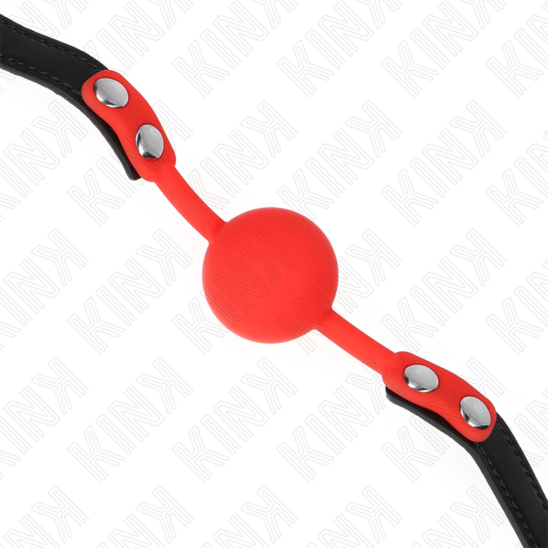 KINK - RED SILICONE BALL 4 CM GAG 60 x 2 CM - Image 3