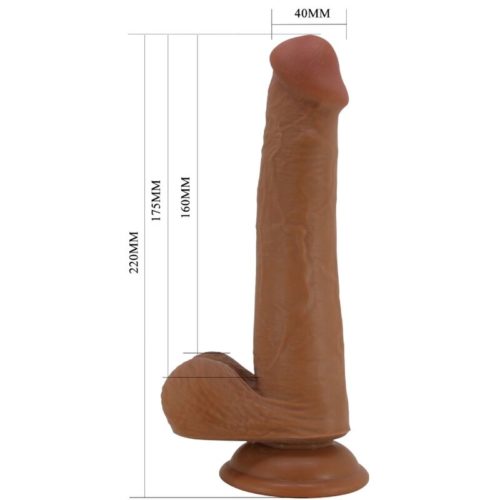 PRETTY LOVE - TALLEN REALISTIC DILDO 22 CM BROWN - Bild 5