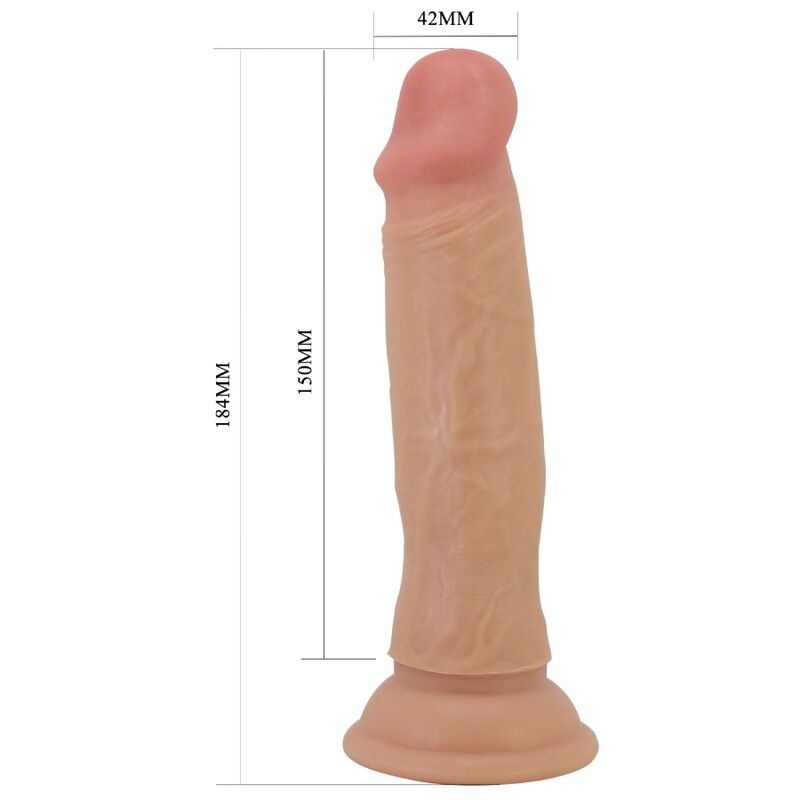PRETTY LOVE - QUENTIN REALISTIC DILDO 18 CM FLESH - Image 5