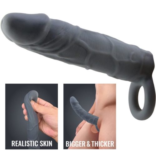 PRETTY LOVE - REALISTIC SKIN PENIS SLEEVE DARK GREY - Bild 4