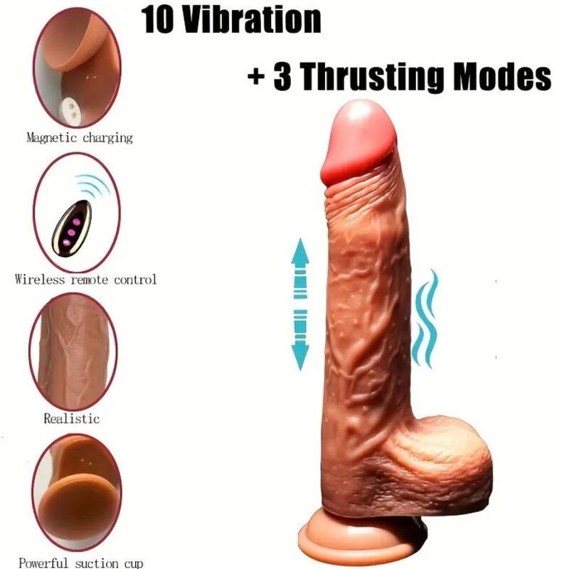 ARMONY - RECHARGEABLE VIBRATING REALISTIC DILDO - Bild 5