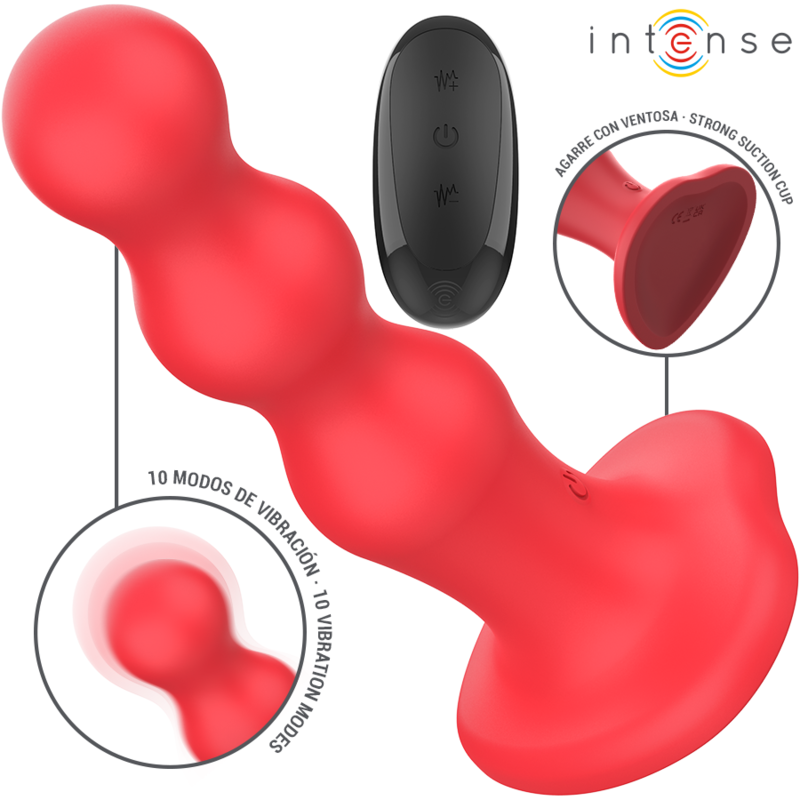 INTENSE - CODY VIBRATOR WITH SUCTION CUP RED REMOTE CONTROL - Bild 2