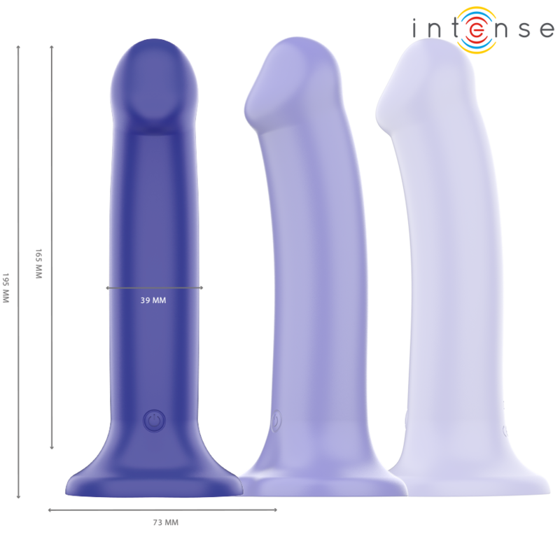 INTENSE - VICTORIA VIBRATOR WITH SUCTION CUP 10 VIBRATIONS DARK BLUE REMOTE CONTROL - Bild 2