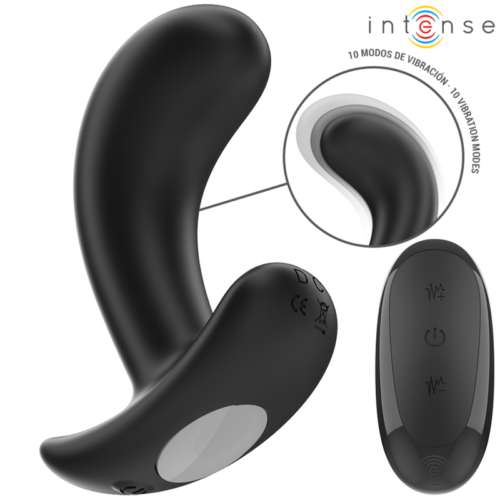 INTENSE - CHANDLER ANAL PLUG 10 VIBRATIONS BLACK REMOTE CONTROL - Image 2