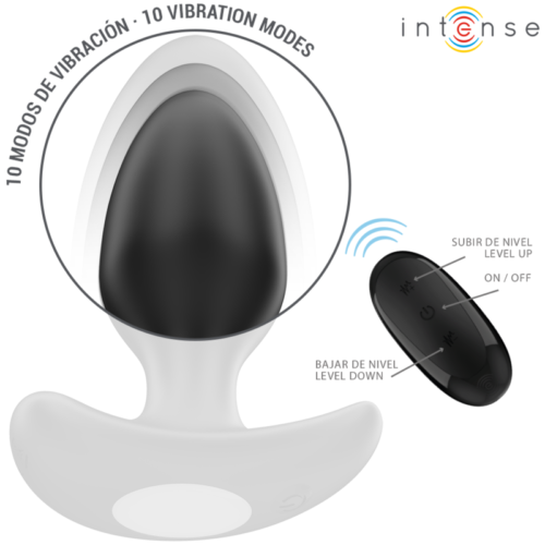 INTENSE - JOEY ANAL PLUG 10 VIBRATIONS BLACK REMOTE CONTROL - Bild 5