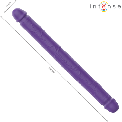 INTENSE - GUNTER DILDO DOUBLE VIBRATOR 40 CM PURPLE REMOTE CONTROL - Bild 5