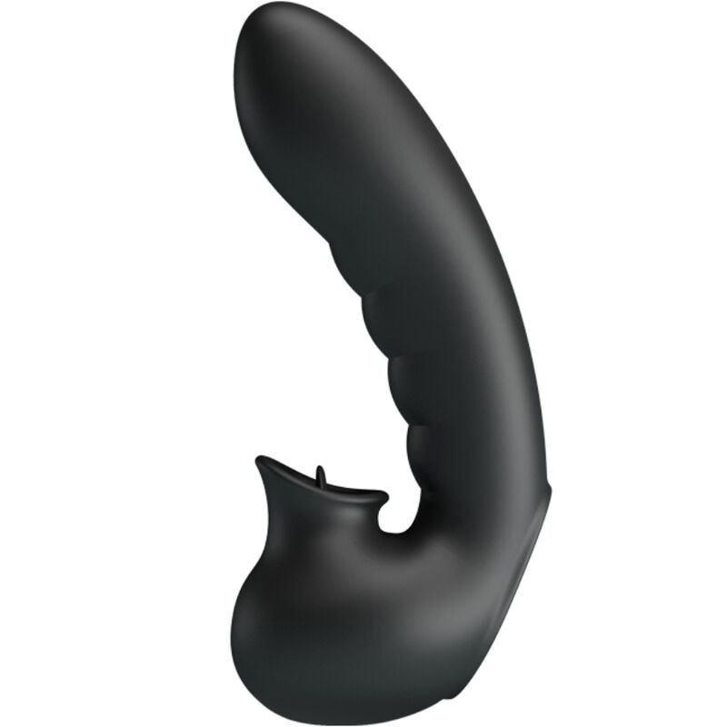 PRETTY LOVE - HOBGOBLIN VIBRATING FINGER CASE 12 VIBRATIONS + CLITORIS STIMULATOR BLACK - Image 2