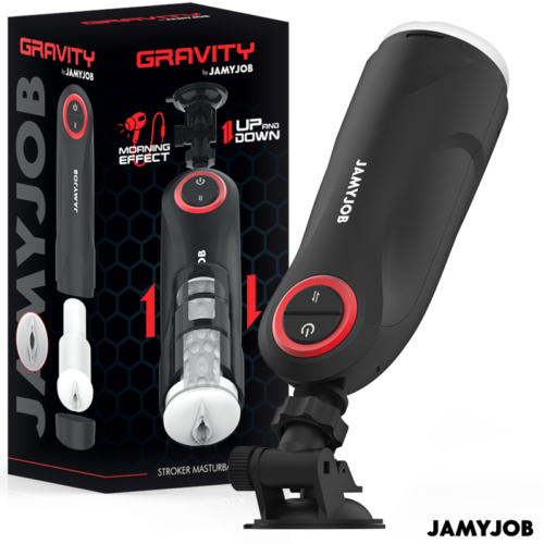 JAMYJOB - GRAVITY AUTOMATIC VAGINA MASTURBATOR 5 THRUSTING MODES AND SOUND EFFECT