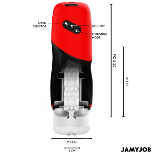 JAMYJOB - XPEED AUTOMATIC VAGINA MASTURBATOR 5 THRUSTING MODES AND SOUND EFFECT - Bild 4