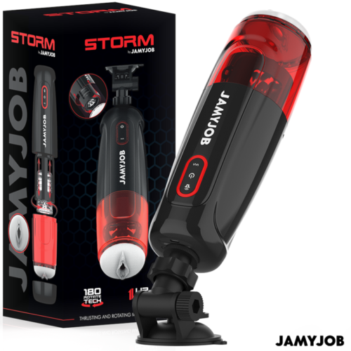 JAMYJOB - STORM AUTOMATIC VAGINA MASTURBATOR 10 ROTATION AND THRUST MODES