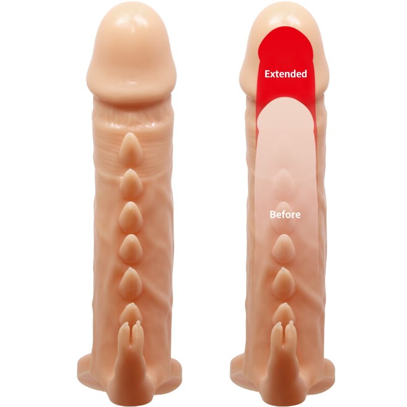 PRETTY LOVE - EMMIT PENIS SLEEVE + CLITORIS STIMULATOR FLESH - Bild 3