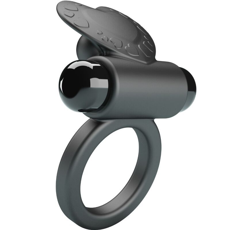 PRETTY LOVE - DEBONAIRE VIBRATING RING RABBIT 10 VIBRATIONS BLACK - Image 3