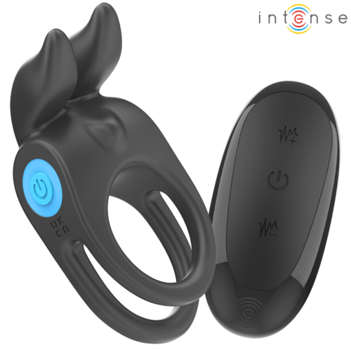 INTENSE - SAM VIBRATOR DOUBLE PENIS RING 10 VIBRATIONS BLACK - Bild 2