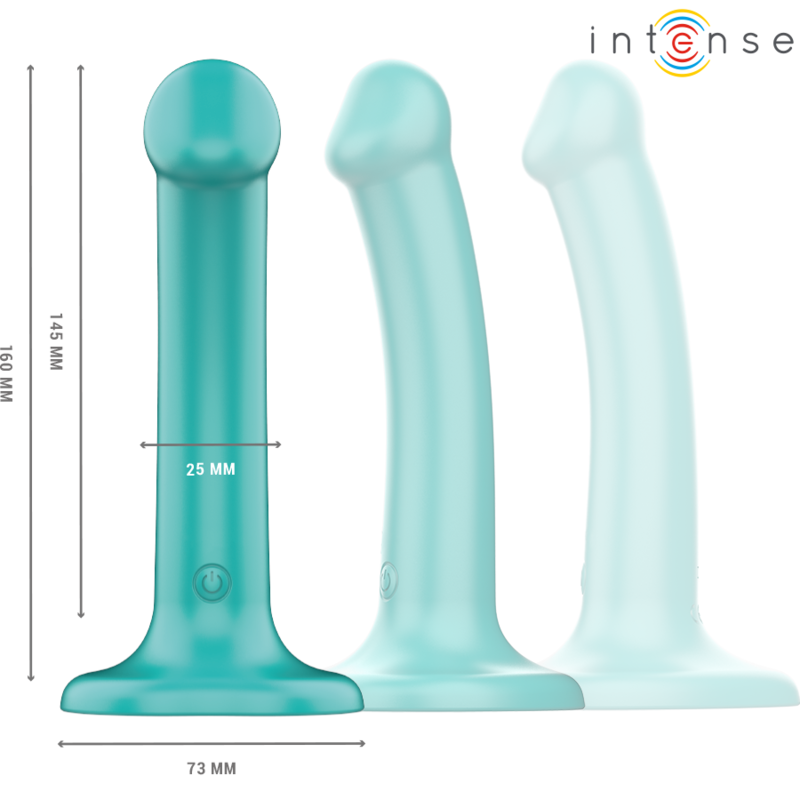 INTENSE - KATIE VIBRATOR WITH SUCTION CUP 10 VIBRATIONS BLUE REMOTE CONTROL - Image 3