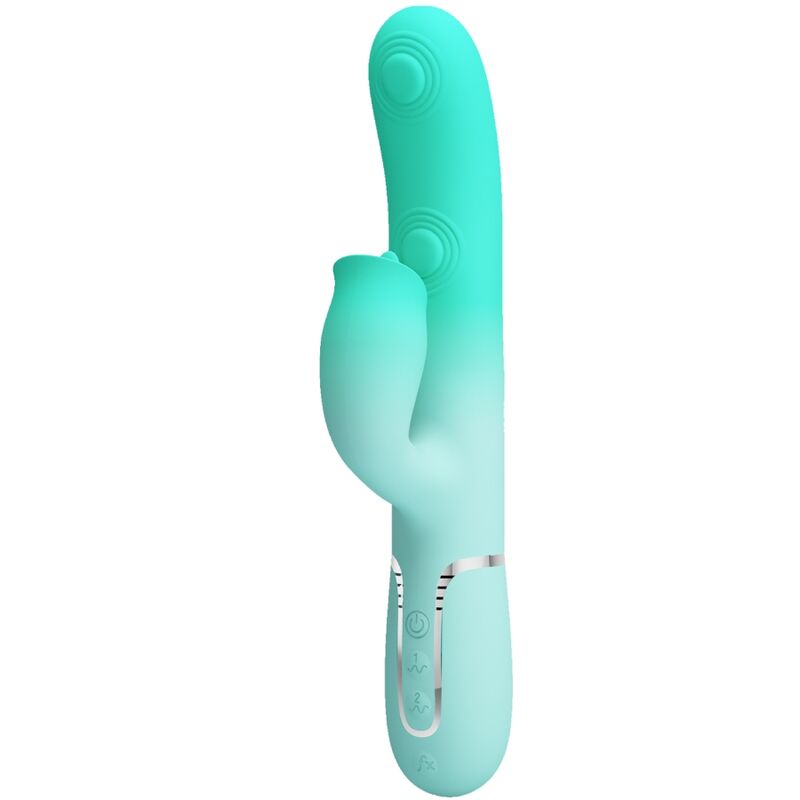 PRETTY LOVE - GIGI MULTIFUNCTION RABBIT VIBRATOR AQUA GREEN - Image 2
