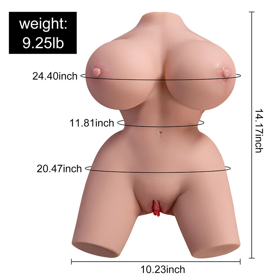 XISE - FRIEDA REALISTIC FEMALE TORSO WITH VIBRATION 36 CM - Image 2