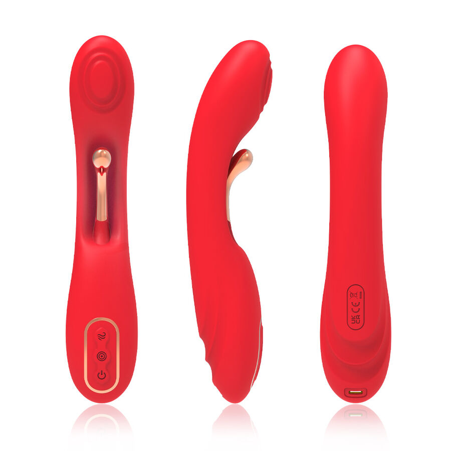 ARMONY - VIBRATOR WITH OSCILLATING TONGUE RED - Bild 3