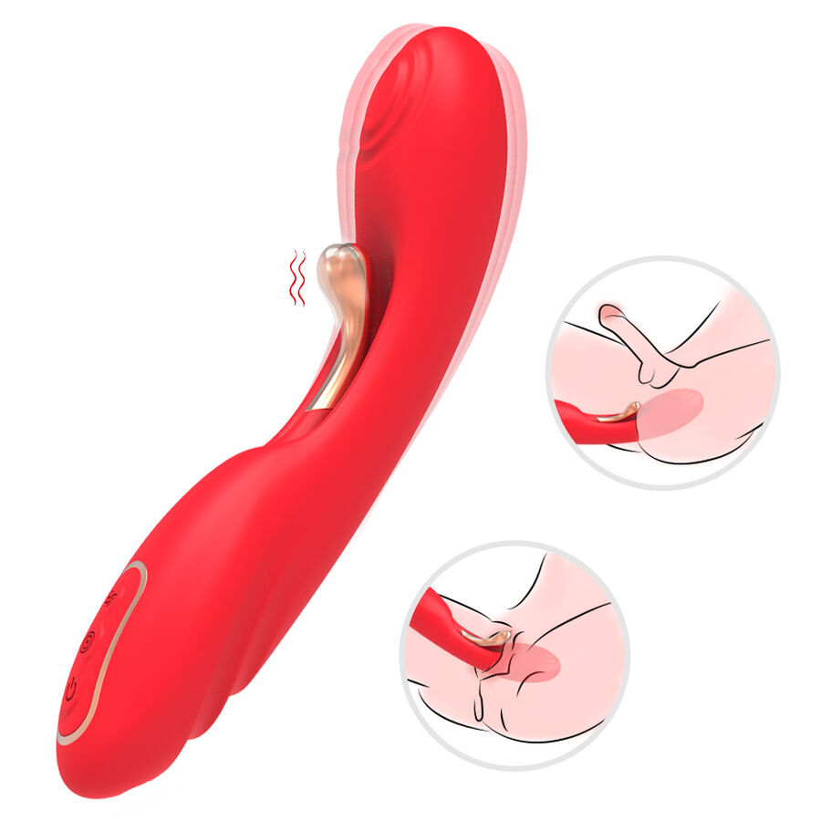 Alternative view of ARMONY - VIBRATOR WITH OSCILLATING TONGUE RED
