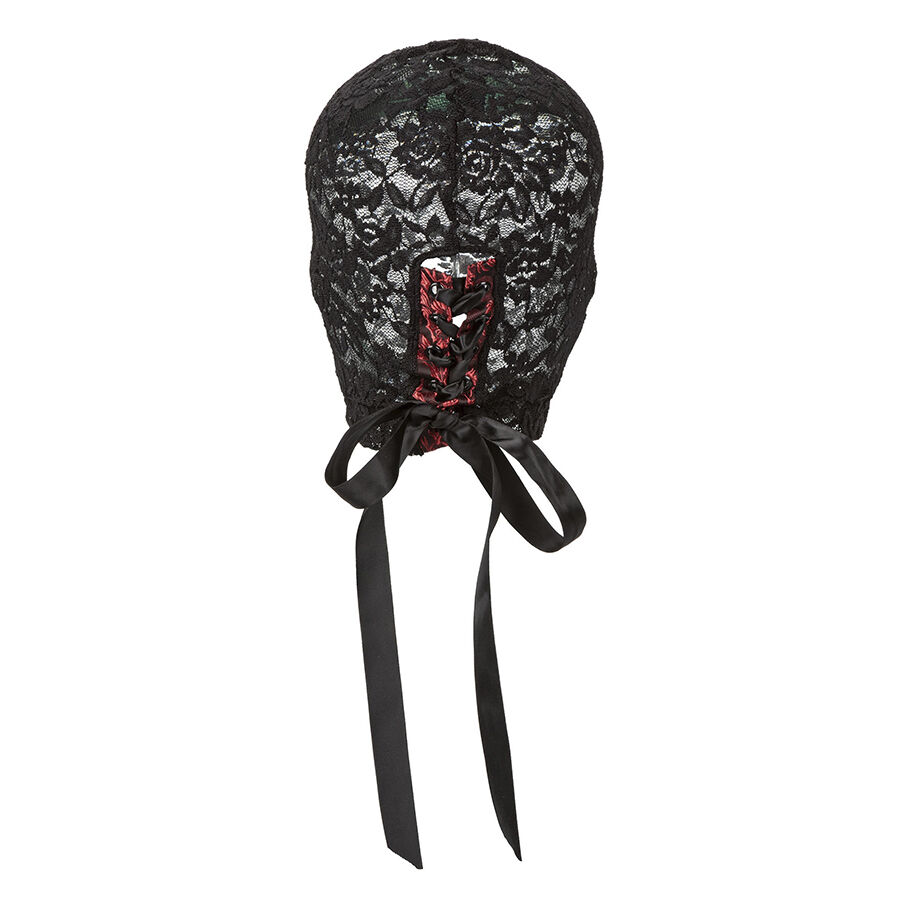 CALEXOTICS - SCANDAL BLACK LACE BALALAVA WITH BOW - Image 3