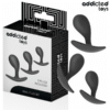 Addicted Toys – set med 3 analpluggar i silikon, modell 3