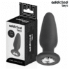 Addicted Toys – analplugg med dekorativ sten, silikon M 10,4 cm