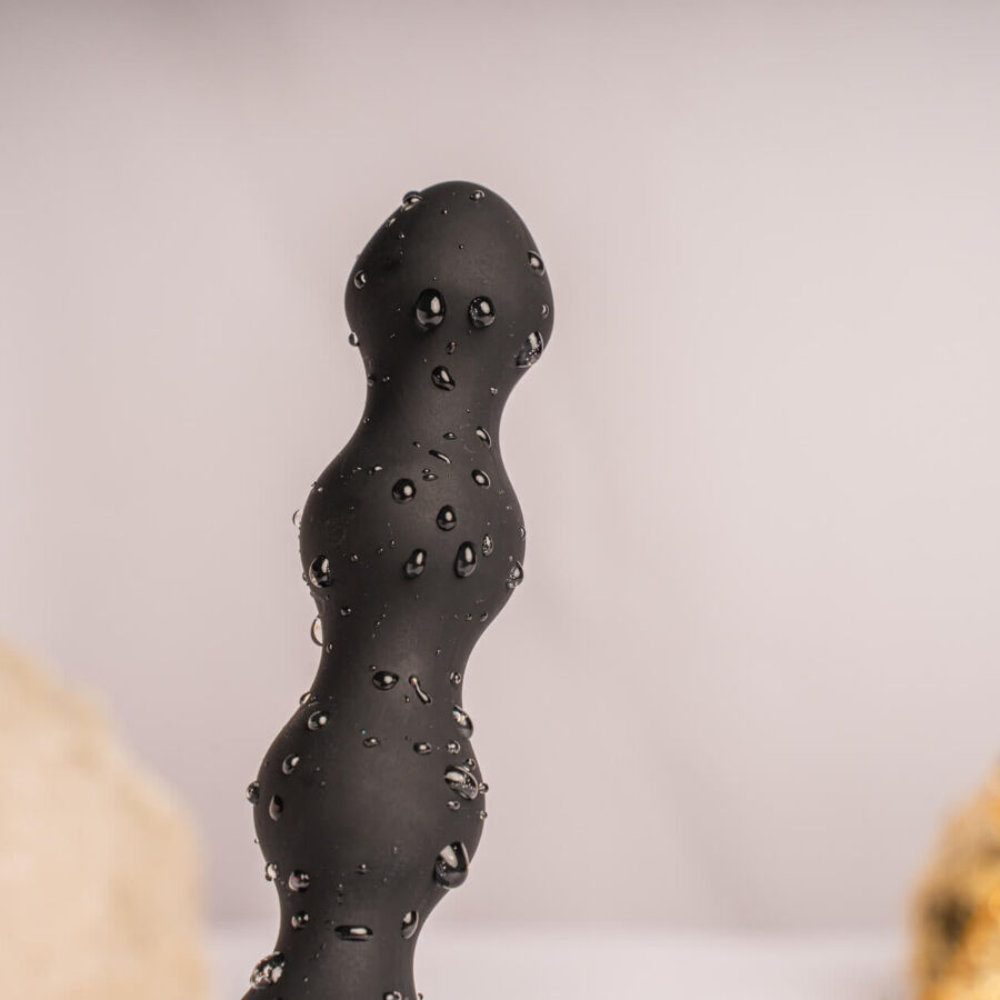 ROCKS- OFF - PETITE SENSATIONS PEARLS ANAL PLUG VIBRATOR BLACK - Image 3