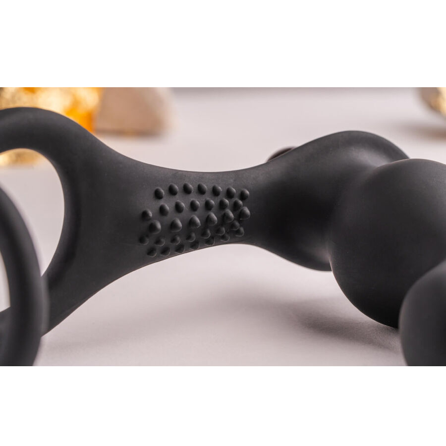 ROCKS-OFF - RO-ZEN RRO ANAL PLUG WITH VIBRATING PENIS RING BLACK - Image 3