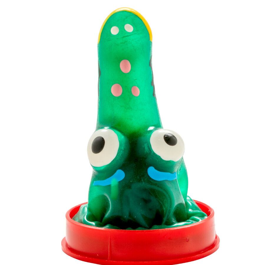CONDOMERIE - HANDPAINTED NOVELTY CONDOMS CROCODILE MODEL 1 - Bild 3