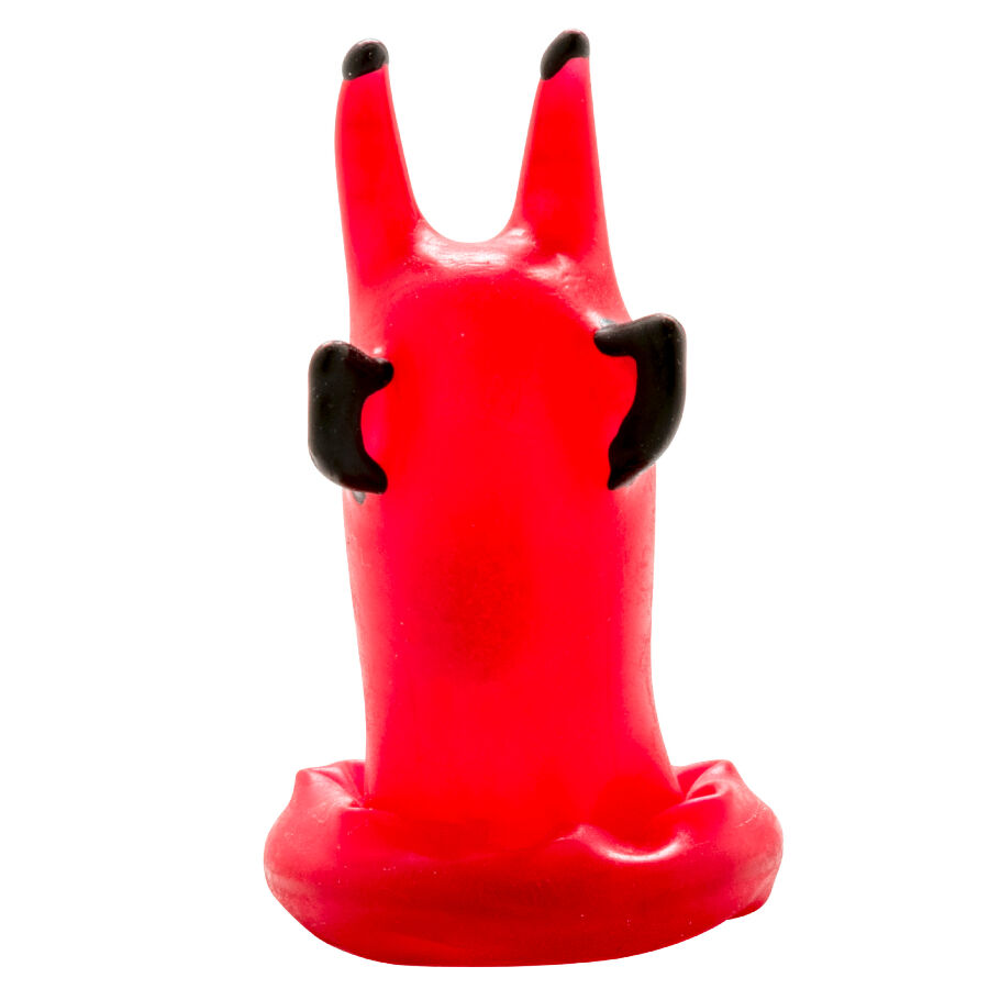 CONDOMERIE - HANDPAINTED NOVELTY CONDOMS RED DEVIL - Image 3